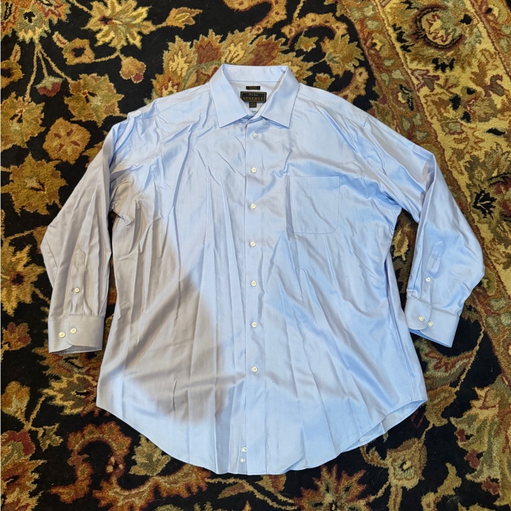 JoS A Bank Reserve Cotton 18 1/2-34 Button Up